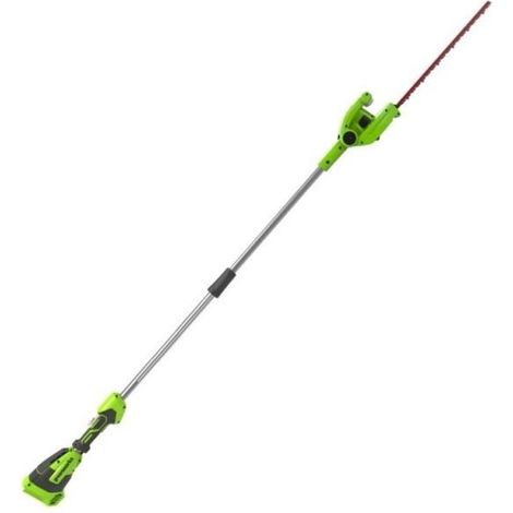 Greenworks G40PHA Tagliasiepi ad Asta a Batteria con Albero Divisibile, Lame a Doppia Azione 51cm, Taglia Rami Spessi Fino a 18mm, Testa Rotante di 125°, 3000SPM (1/10)