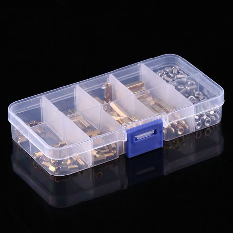 Entretoises filetées laiton M3 PCB mâle-femelle avec vis et écrous (Lot A) (1/5)