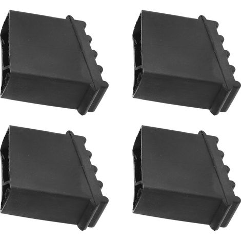 Pied Escabeau Antidérapant en Caoutchouc, Housse de Protection pour Échelle, Lot de 4, Noir, Résistant à L’usure, pour Studios Intérieurs Housse de Sécurité pour Pieds, Compatible Studios et Jardins, (1/5)
