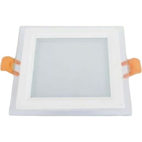 TRADE SHOP - Pannello Led Incasso Luce 3000k-6500k 9w Quadrato Am-cs-9 Con Bordo Traparente 00670 -