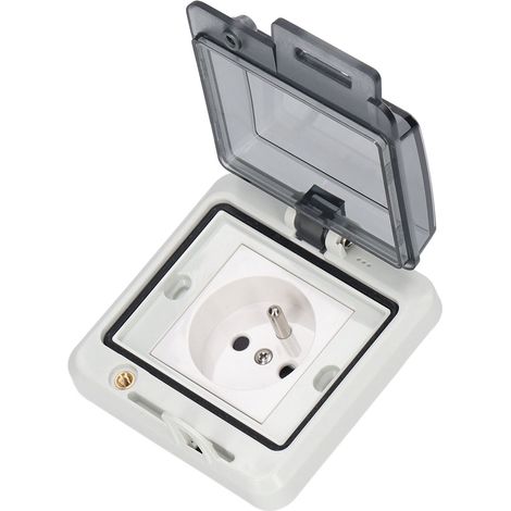 IP66-wetterfeste Unterputzdose für den Außenbereich, 1-fach ohne Schalter, 250 V, 16 A, französische Ausführung (1/5)