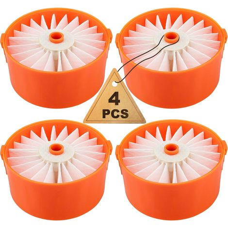 Lot de 4 éléments filtrants pour aspirateur sans fil Black + Decker BSV2020 BSV2020G BSV2020WAPB (1/5)