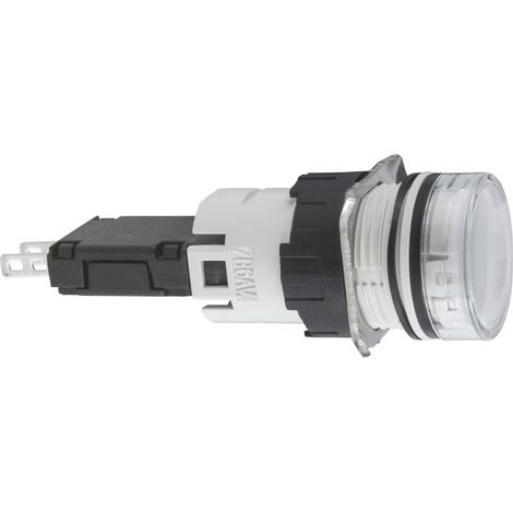 voyant rond - harmony xb6 - ip65 - 24v - blanc - schneider electric xb6av1bb (1/4)