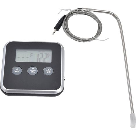 Thermomètre à Viande Numérique Intelligent avec Sonde pour Cuisson, Four et BBQ - Affichage LED Multifonction (1/5)