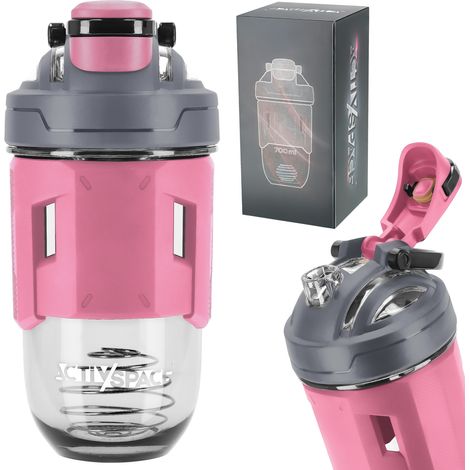 Tritan Sport-Shaker für Nahrungsergänzungsmittel, 700 ml – rosa