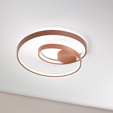 Plafoniera Moderna Ritmo Metallo Cannella Led 55W Dimmerabile Ip20 (1/2)