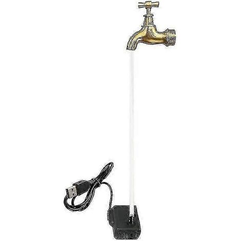 Fontaine à robinet flottant invisible avec arrosoir, imitation de robinet USB (1/5)