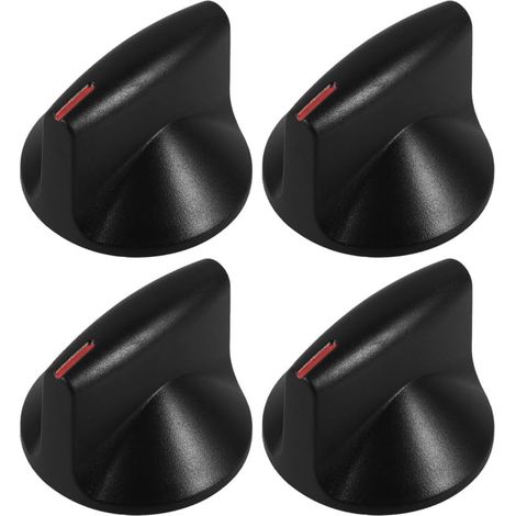 Universal Gas Stove Control Knobs, 2 Pairs, Metal, Compatible with Natural and Liquefied Gas, Easy to Install and Use (1/4)