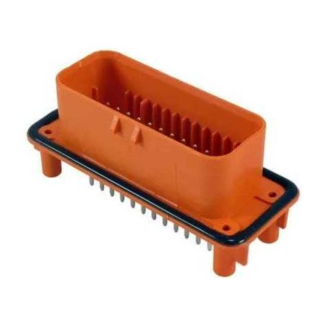 Connettore AmpSeal femmina 35 vie arancione da circuito stampato con pin dorato