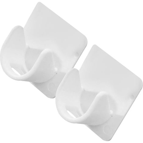 Supports adhésifs pour tringle de douche (2 pièces) à rideau sans (1/5)