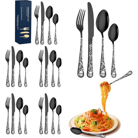 Set di posate da cucina in acciaio inox con (1/5)