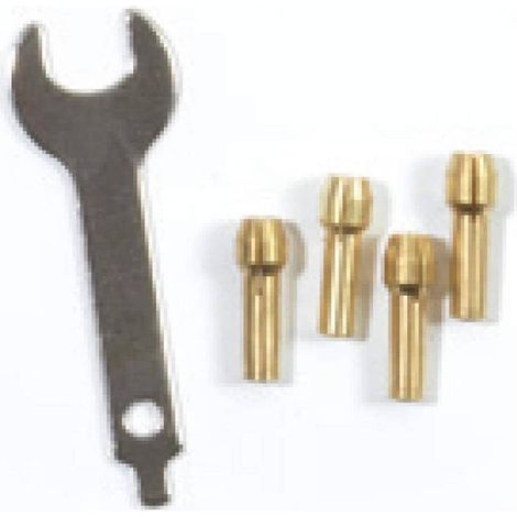 Lot de 4 Mandrins avec Clé pour PROMKIT300 - Accessoire Pratique pour Outils - D-Work