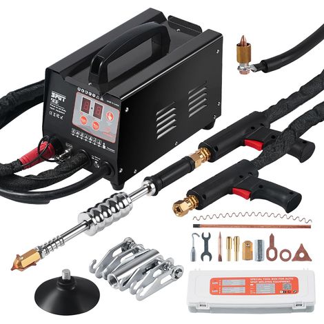 Soudeuse par points pour débosselage, 3KW, kit avec 2 pistolets, modes auto/manuel et 7 réglages, réparation de tôles auto et camion. (1/5)