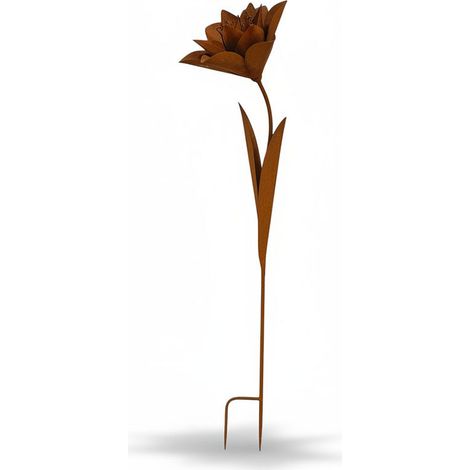 Tuteur de jardin fleur fantaisie 32x32x140cm