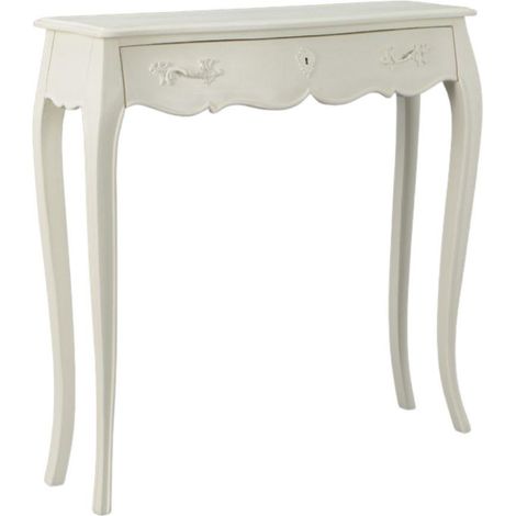 Amadeus - Console 1 tiroir en acajou blanc cassé L90 cm Murano (1/4)