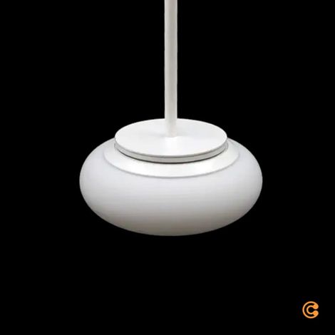 [GEBRAUCHT] B-Ware Itka Hängeleuchte Pendelleuchte Lampe Lampe Led Weiß Stahl Glas ø 20 Cm