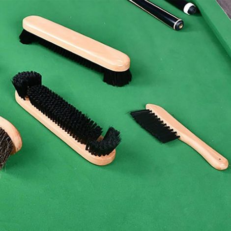 Outil de nettoyage pratique pour tables de billard-Brosse de billard en crin de cheval pour tables de billard (1/5)