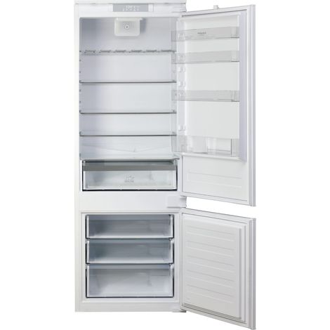 Hotpoint Ariston Frigorifero combinato ad incasso BCB 4020 E. Capacità netta totale: 400 L. Cerniera porta: Destra, Tipo di display: LED. Classe climatica: SN-ST, Emission... - 859991667840 - BCB4020E
