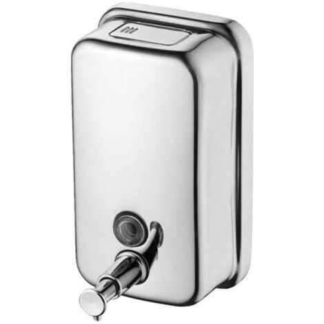 Manueller Wand-Seifenspender aus Edelstahl, gewerblicher Seifenspender für Badezimmer, Küchen, Märkte, Hotels und Restaurants (500 ml) (1/4)