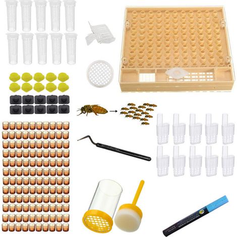 1 ensemble d'outils et de fournitures nécessaires à l'apiculture - Kit de démarrage apicole et AquaForge