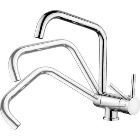 Grifería Monomando Fregadera caño abatible Tile (1/2)