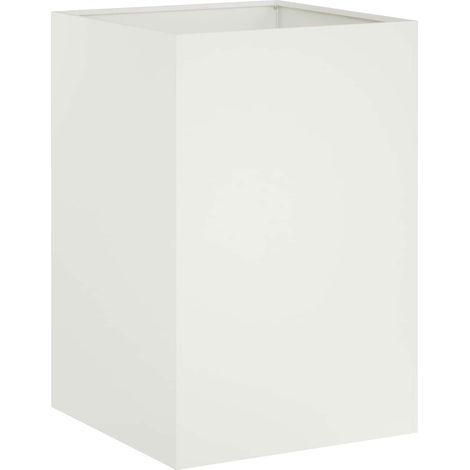 Garden Planter White 50 x 50 x 75 cm Cold-rolled Steel vidaXL