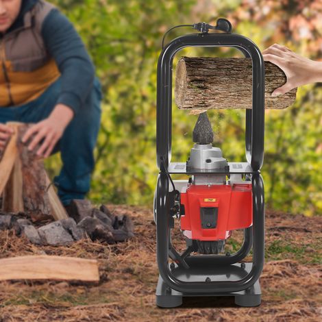 Gasoline Wood Splitter, 2-Stroke, 0.4 gal Tank, 9.4 inch Max Log Diameter  Gasoline Wood Splitter, Firewood Splitter Manual, 64cc, 5000r/Min Splits Logs Up To 9.4 Inch, 0.4 Gal Fuel Capacity (1/5)