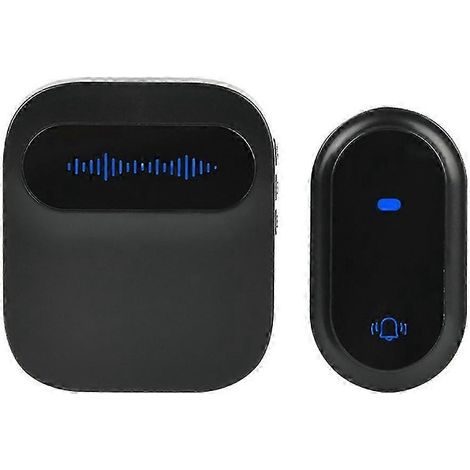 Sonnette sans fil étanche IP68 avec prise standard américaine, 38 mélodies intégrées et 4 niveaux de volume. (1/5)
