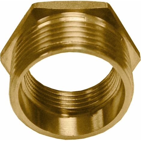 Reducción Hexagonal Latón 1/2 x 3/8" Conexión Fuerte
