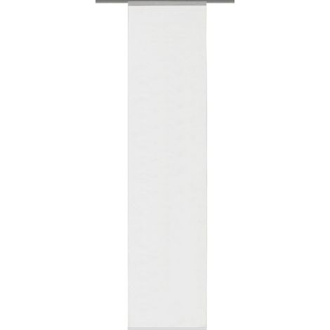 Home Fashion ROM Tenda a Pannello, Poliestere, Bianco, 245 x 60 cm