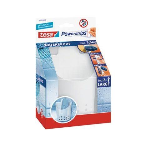 tesa 59705 Portaoggetti Powerstrips® waterproof tesa Bianco Contenuto: 1 pz. (1/5)