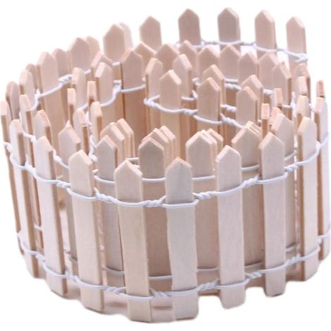 Mini clture en bois pour Nol dcoration de jardin (1/5)