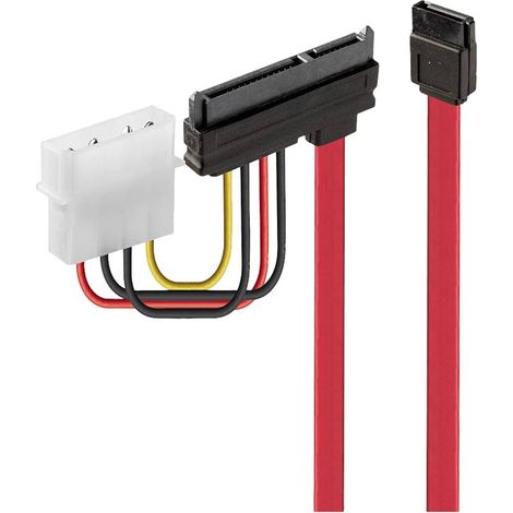 LINDY disque dur Câble de raccordement [2x SATA femelle 7 pôles, Alimentation IDE mâle 4 pôles - 1x SATA femelle 7+15 pôles] 0.30 m multicolore S216362
