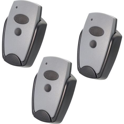 Lot de 3 télécommandes 868 MHz pour portail et porte de garage compatibles Marantec, 2 canaux (1/5)