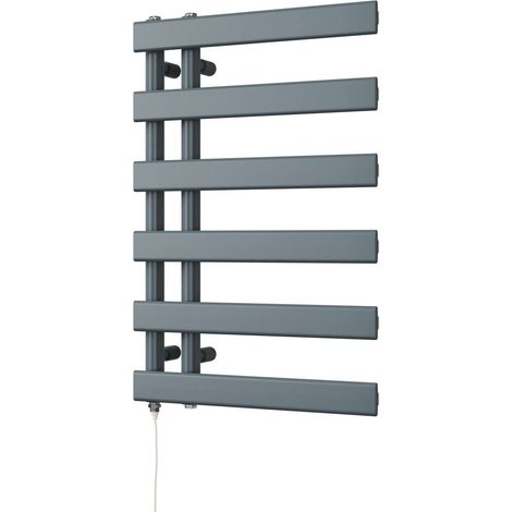 Agar - Anthracite Electric Towel Rail H748mm x W500mm 300w Standard (1/3)