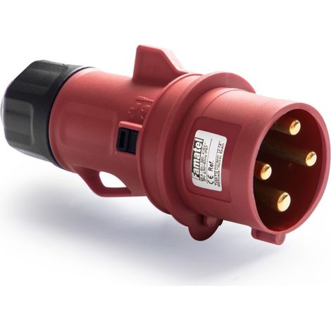 Clavija aerea elec 32amp 380-415v ip 44 indust 3p+1t famat