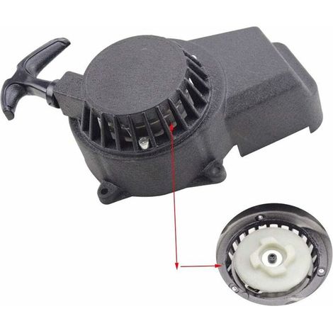 Démarreur en Aluminium Pédales de démarrage et pièces Noir Facile À Tirer À Rivet Remplacement pour 47CC 49cc Engrenage 2 Temps Boucle Pocket Bike Dirt Bike (1/5)
