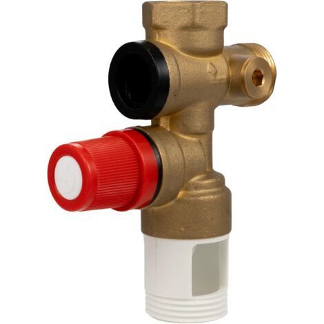 Grupo de seguridad 3/4" (20x27), Calentador de agua del grupo de seguridad NF con válvula de retención (1/4)