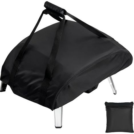 Tefal Gas-Pizzaofenabdeckung – Schutzhülle für Grill und Pizzaofen – wasserdicht – wetterfest – mit Tragetasche – 420D Oxford-Gewebe – Schwarz (77 x 100 cm) (1/5)