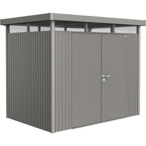 Biohort Casetta da Giardino HighLine H2 Grigio Quarzo 275x195x222 cm (1/5)