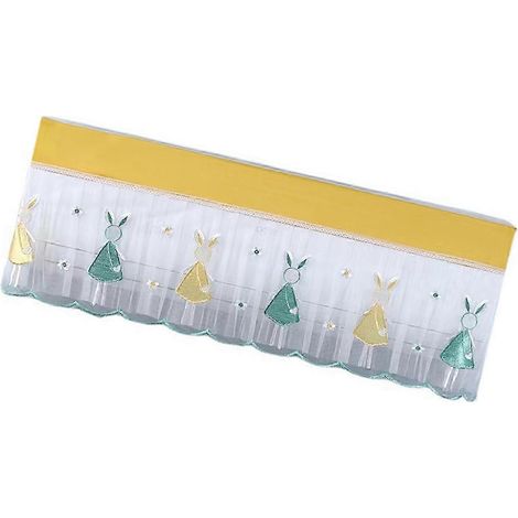 Cache-poussière en dentelle pour climatiseur mural intérieur, protection décorative pour climatiseur 1,5 à 2P 92 cm/36,2 po (1/5)