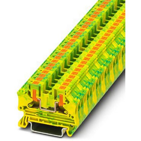 Blocs de jonction pour conducteur de protection, Push-in vertical, nb. de connexions 2, couleur gris (1/3)