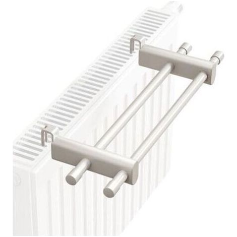 Porte-serviettes pour radiateurs, Porte-serviettes pour radiateurs, Sèche-serviettes, Porte-serviettes blanc, Porte-serviettes pour radiateur salle de bain 50 cm (1/4)