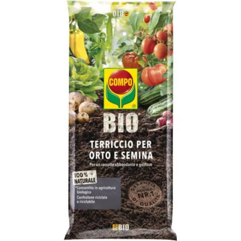 COMPO BIO TERRICCIO PER ORTO E SEMINA 10LT
