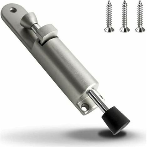 Arret de Porte Caoutchouc Souple Résistant en Support de Porte en Alliage de Zinc Butoir de Porte Commande au Pied