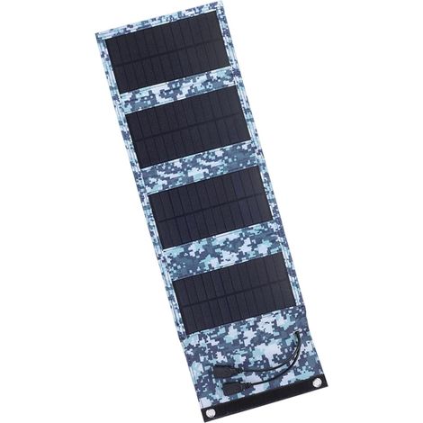 Panneau de charge solaire pliable 10 W 5 V double sortie USB étanche pour randonnée, vélo, voyage, panneau de charge solaire USB (1/5)