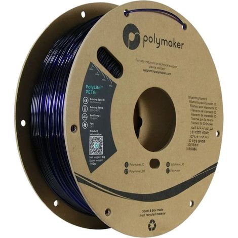 Filamento per stampante 3D Polymaker pb01032 PETG traslucido 1kg (1/3)