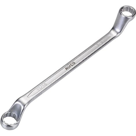 LLAVE ACODADA 2 BOCAS 11/16" x 3/4"