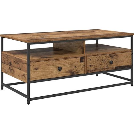Maison Exclusive - Couchtisch Altholz 100 x 51 x 45 cm Holzwerkst