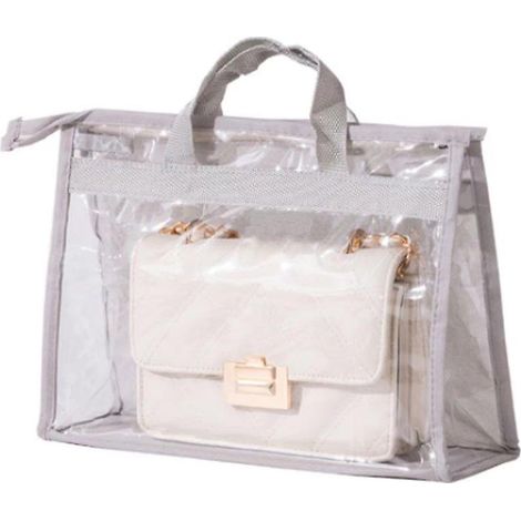 Sac de rangement suspendu respirant et anti-poussière pour placard - Gris moyen (1/5)